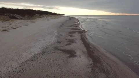 Baltic Sea Coast Line Stock Footage 101105943