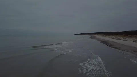 Baltic Sea Coast Line Stock Footage 101105953
