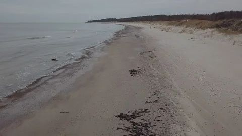 Baltic Sea Coast Line Stock Footage 101105988