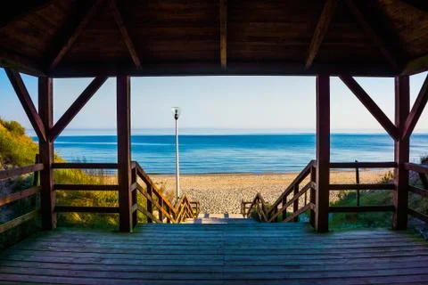 Baltic sea - exit to the beach Stock Photos