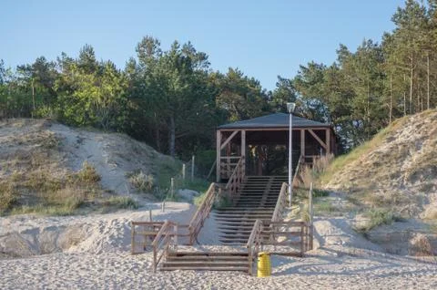 Baltic sea - exit to the beach Stock Photos