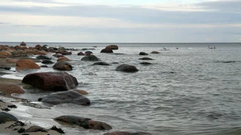 At the Baltic sea. Stockbeeldmateriaal 34344202