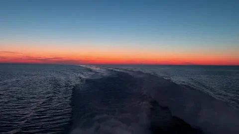The Baltic Sea seen from the ferry Stock Footage 245374043