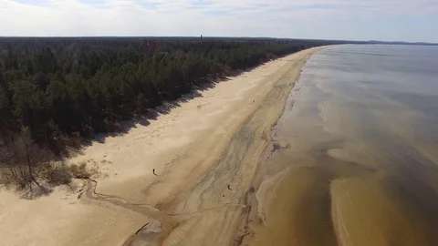 Baltic sea in spring Stock Footage 76230463