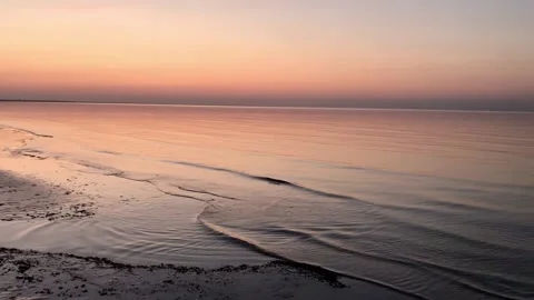 Baltic sea sunset Stock Footage 143800178