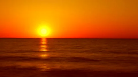 Baltic sea at sunset. Sparkling sea water. Shining sun in the sky. Time lapse. Stock Footage 155191869