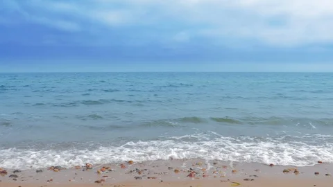 Baltic Sea in sunset time Stockbeeldmateriaal 108514312