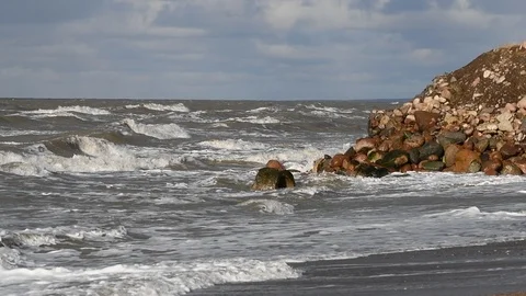 Baltic sea surface in slow motion. Stock Footage 101508509
