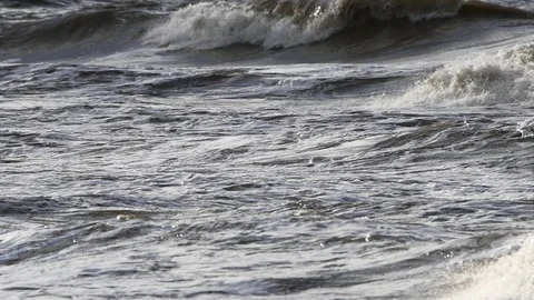 Baltic sea surface in stormy winter day. Stock-Footage 101478723
