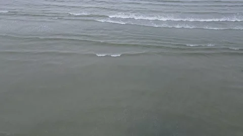 Baltic sea waves from above Stock Footage 146961673