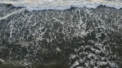 Baltic sea waves closeup Stock Footage 116253811