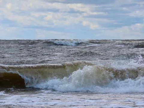 Baltic sea waves Stock Photos
