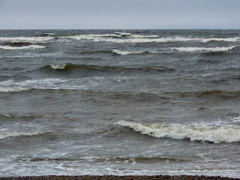 Baltic sea waves Stock Photos