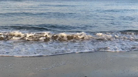 baltic sea waves with white spray - ocea... | Stock Video | Pond5