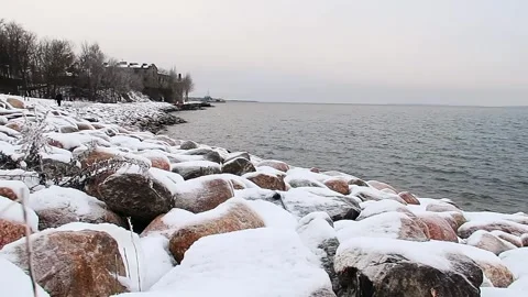 Baltic sea in winter Stock Footage 231216705