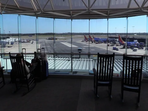 Baltimore Airport - Observation Deck Stock Footage 80719997