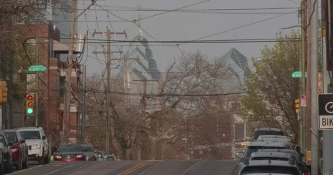 Baltimore Ave., One Liberty Place, Philadelphia Stock-Footage 237765204