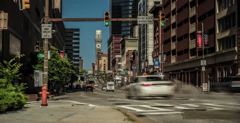 Baltimore Bromo Tower Video stock 197914591