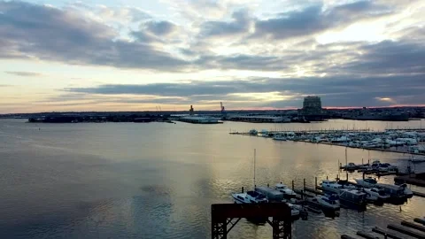 Baltimore Canton Water Front Video stock 157574278