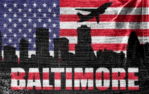 Baltimore city Stock Illustration