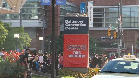 Baltimore Comicon Convention Center Video stock 81688213