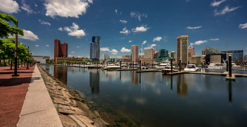 Baltimore Harbor 3 Video stock 197914387