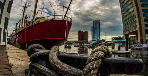 Baltimore Harbor Chesapeake Video stock 197924831