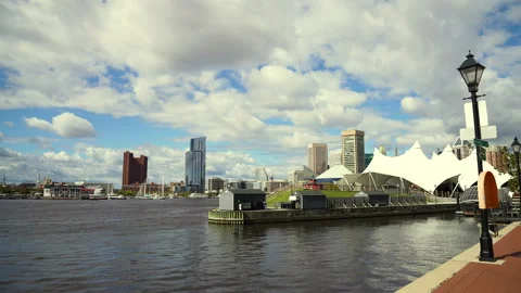 Baltimore harbor Stock Footage 264625616