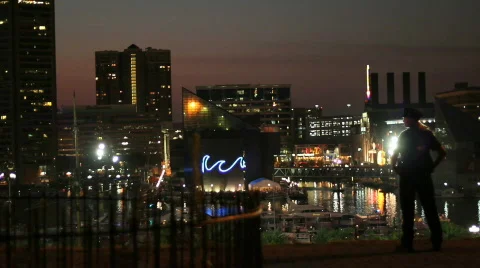 Baltimore Inner Harbor Stock Footage 829904