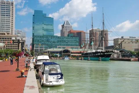 Baltimore inner harbor Stock Photos