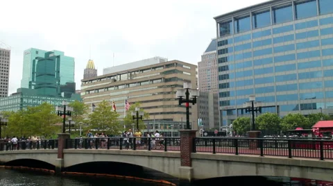 Baltimore Inner Harbor Shops Stock Footage 45934358
