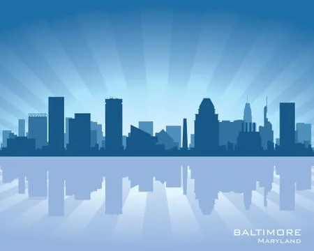Baltimore skyline Stock-Illustration