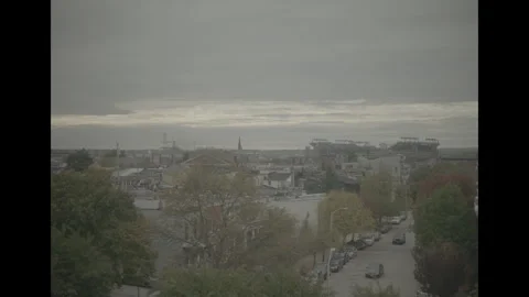 Baltimore skyline with Ravens stadium Video stock 285474629