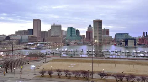 Baltimore Sunrise Timelapse Video stock 22254093