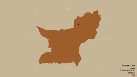 Baluchistan - Pakistan. Bounding box. Pattern Stock Illustration