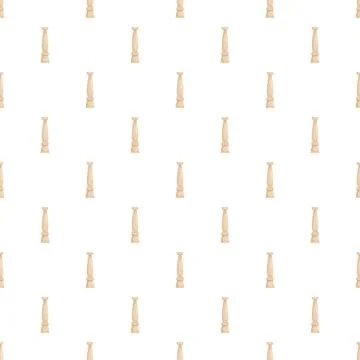 Baluster pattern forming a seamless architectural background Stock Illustration