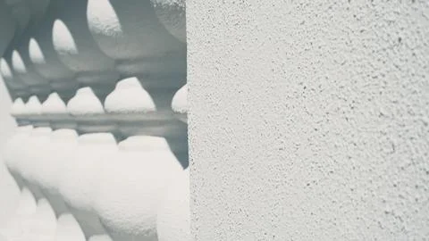 Balustrade. Architectural elements in sun lights. Background 写真素材