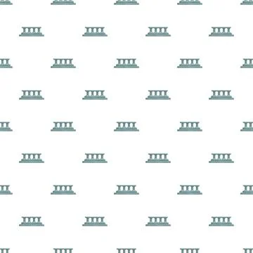 Balustrade architecture pattern creating seamless elegant background Illustrazione stock