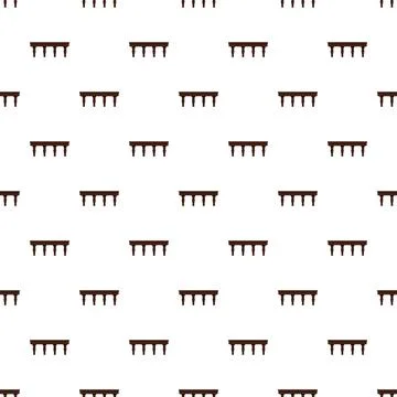 Balustrade flat icon pattern for interior design 스톡 일러스트