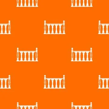 Balustrade pattern seamless Stock Illustration