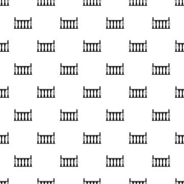 Balustrade pattern vector Stock Illustration