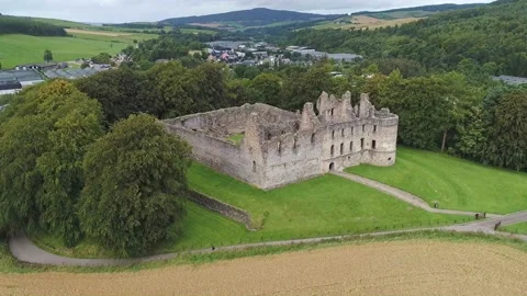 Balvenie Castle, Speyside (2) Stock Footage 224104841