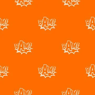 BAM, comic book bubble pattern seamless 库存插图
