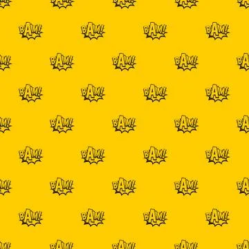 BAM, comic book bubble pattern vector Illustrazione stock