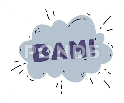 Bam Comic Effect from Bomb or Explosive Vector Illustration: Royalty ...