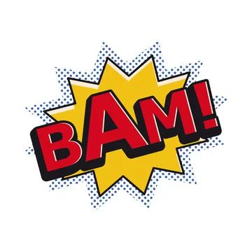 Bam Comic Explosion Vector Stock Illustration