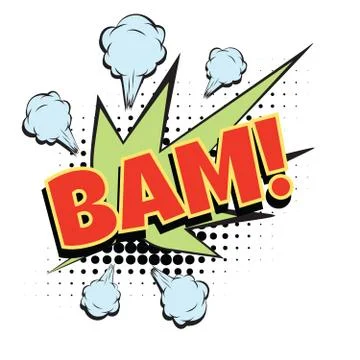 Bam comic word Stock Illustration