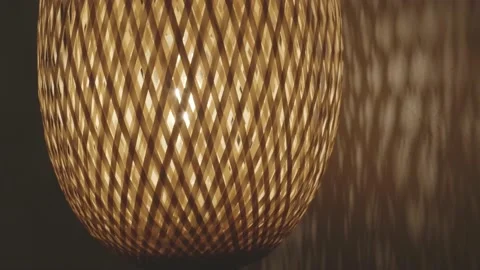 Bamboo Atmosphere Lamp Stock Footage 159202218