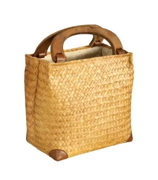 Bamboo bag Stock Photos