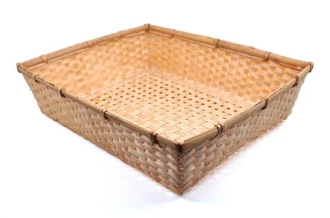 Bamboo basket Stock Photos